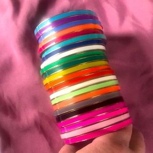 Kate Spade skinny bangles -idiom sayings inside. Price is per bangle -msg me